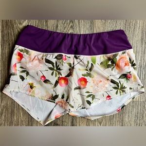 Oiselle Size 6 Floral Running Shorts